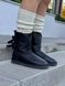 Зимові чоботи Ugg Bailey Bow II Boot Black Leather 9988 фото 3