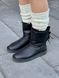 Зимові чоботи Ugg Bailey Bow II Boot Black Leather 9988 фото 8