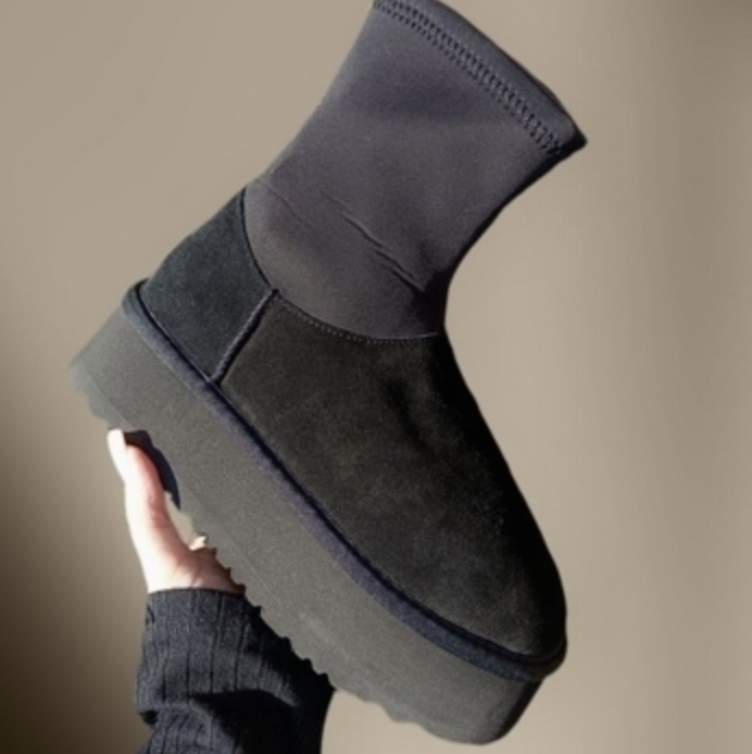 Зимние сапоги UGG Classic Dipper Black, 38