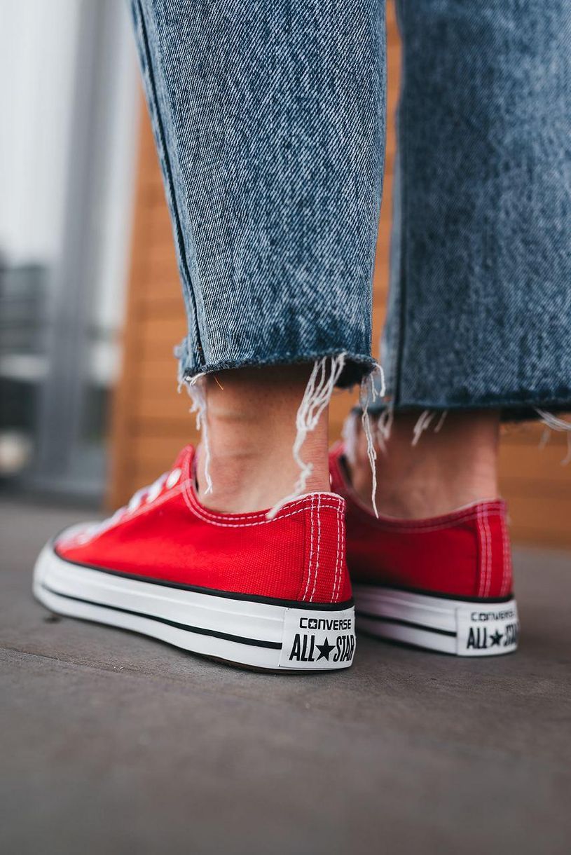 Converse Low Red White Black Line 4760 фото