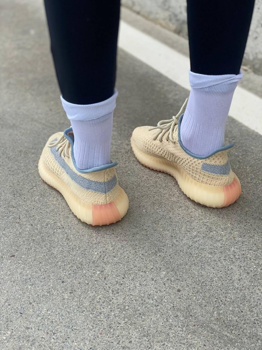 Кросівки Adidas Yeezy Boost 350 V2 Yellow Linen 3060 фото