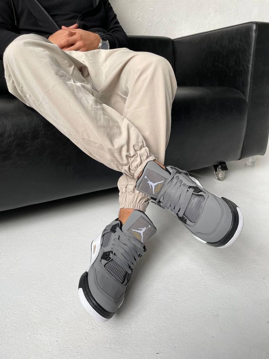 Баскетбольні кросівки Nike Air Jordan 4 Retro Cool Grey 6345 фото