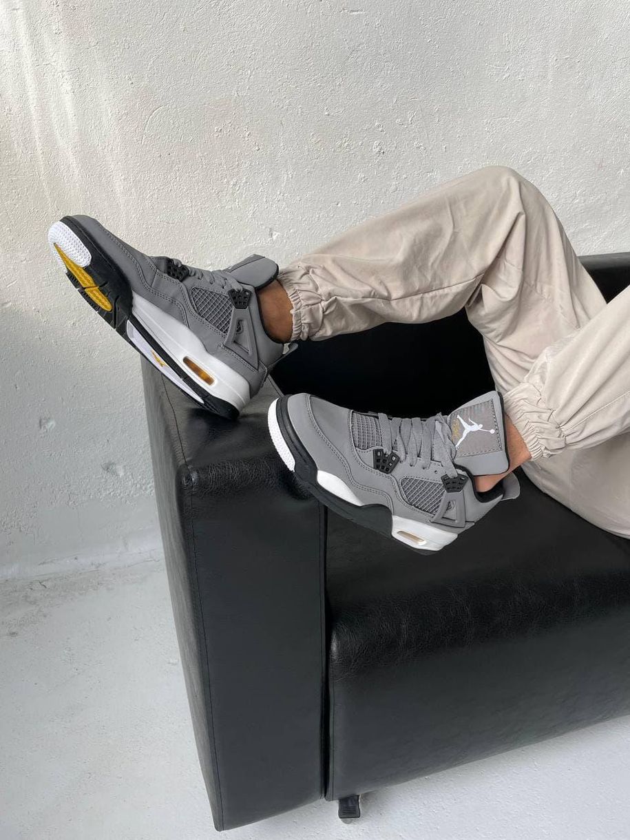 Баскетбольні кросівки Nike Air Jordan 4 Retro Cool Grey 6345 фото