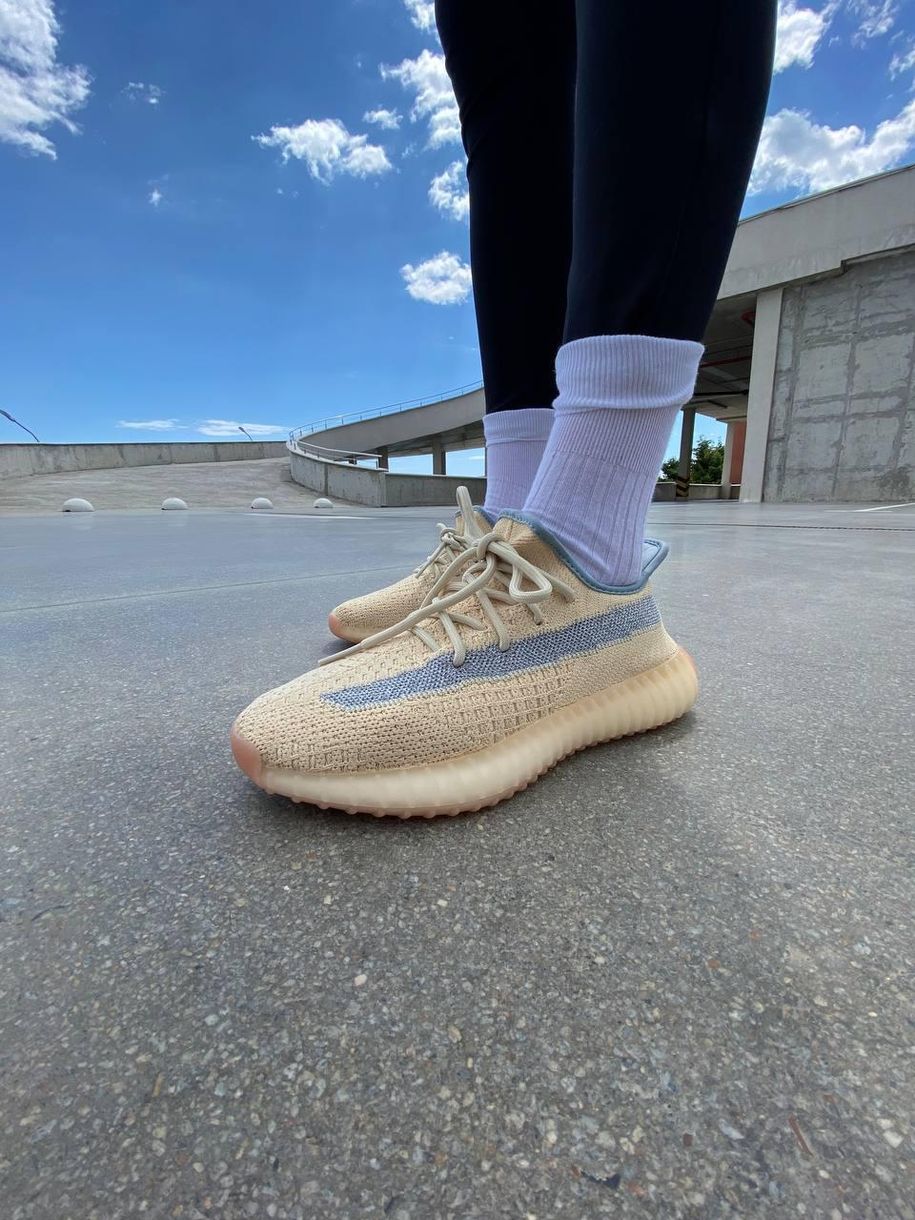 Кросівки Adidas Yeezy Boost 350 V2 Yellow Linen 3060 фото