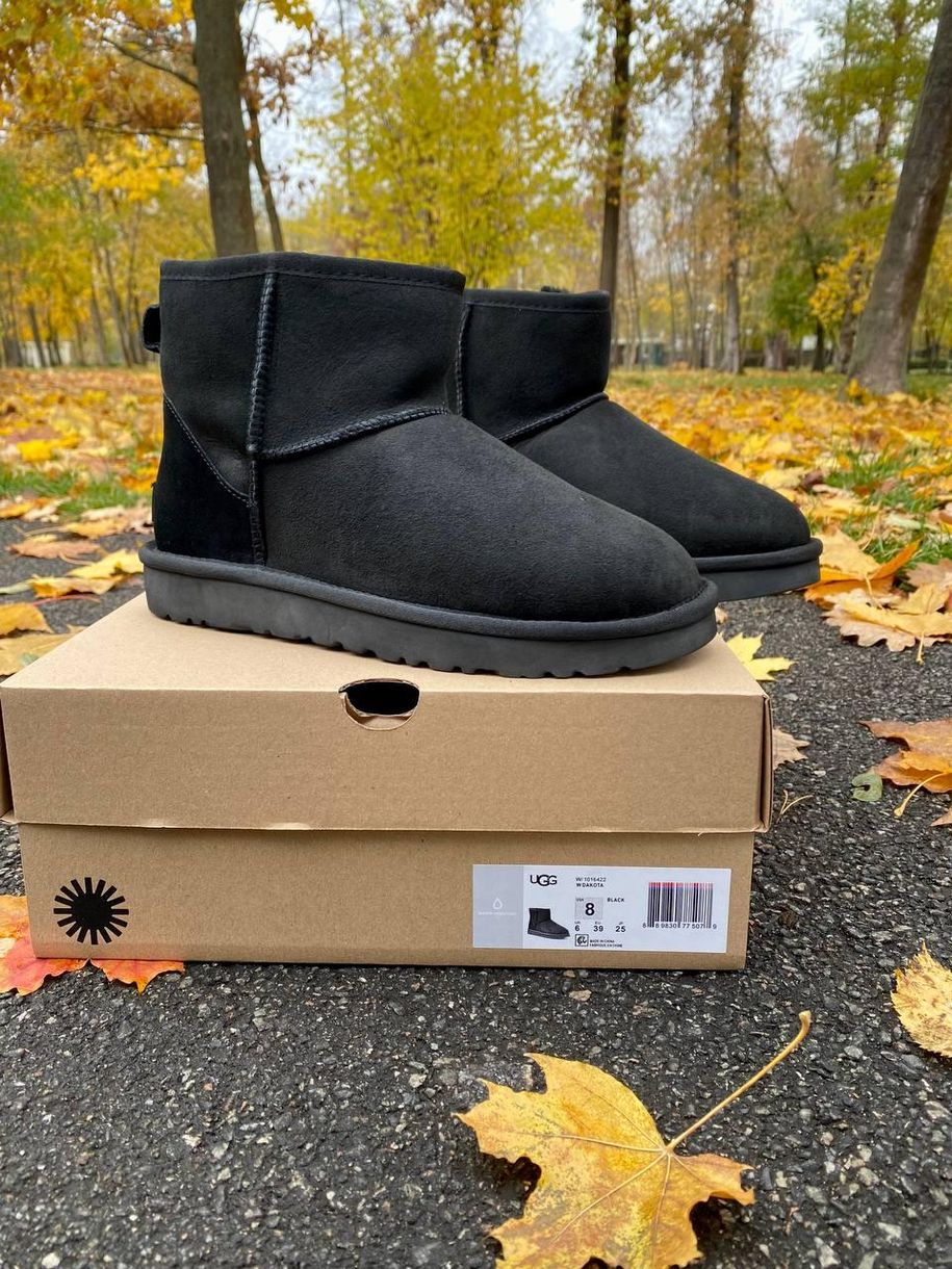 Зимние сапоги UGG Classic Mini Black 5369 фото