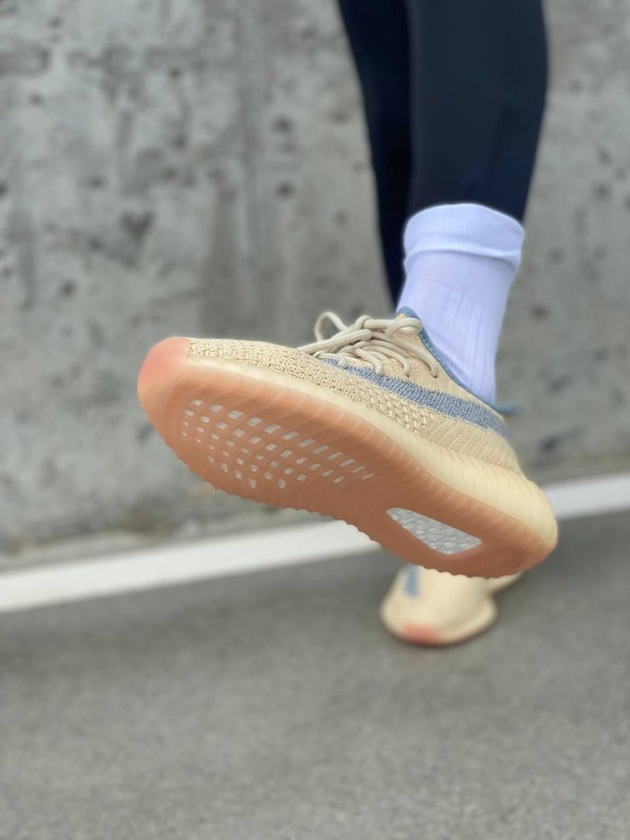 Кросівки Adidas Yeezy Boost 350 V2 Yellow Linen 3060 фото