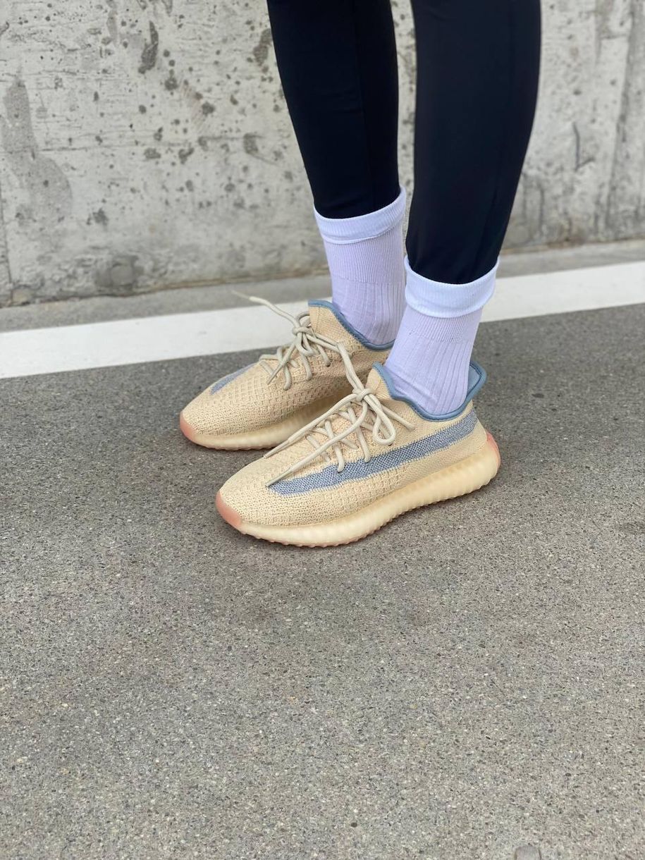 Кросівки Adidas Yeezy Boost 350 V2 Yellow Linen 3060 фото