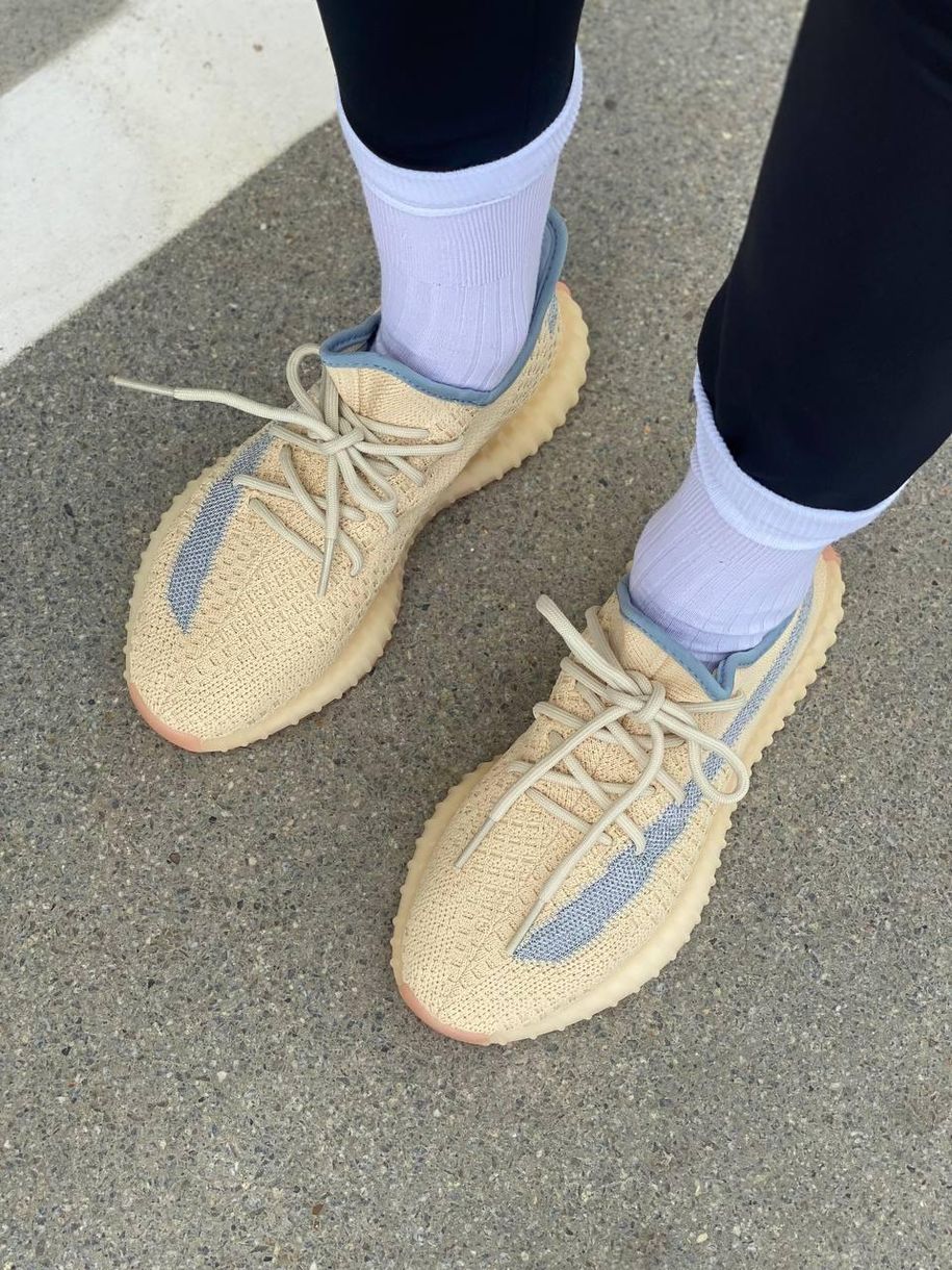 Кросівки Adidas Yeezy Boost 350 V2 Yellow Linen 3060 фото