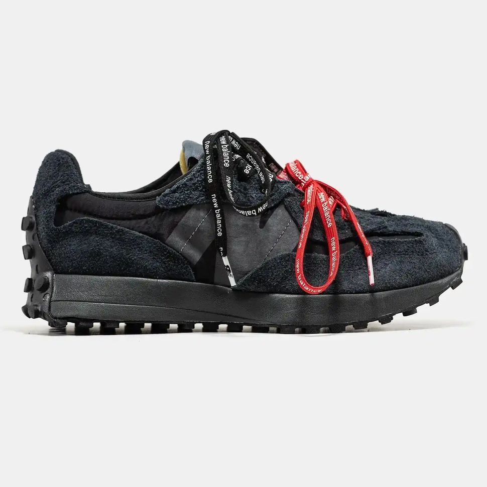 New Balance 327 Black Red/Black Laces