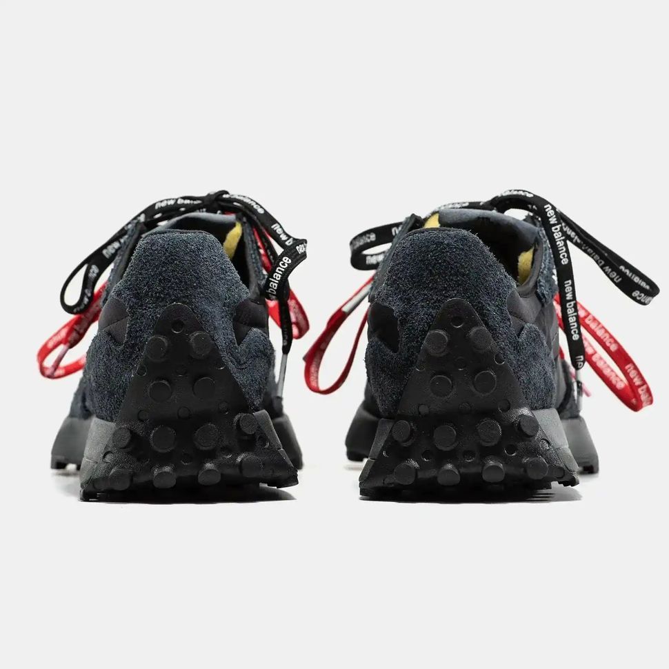 New Balance 327 Black Red/Black Laces