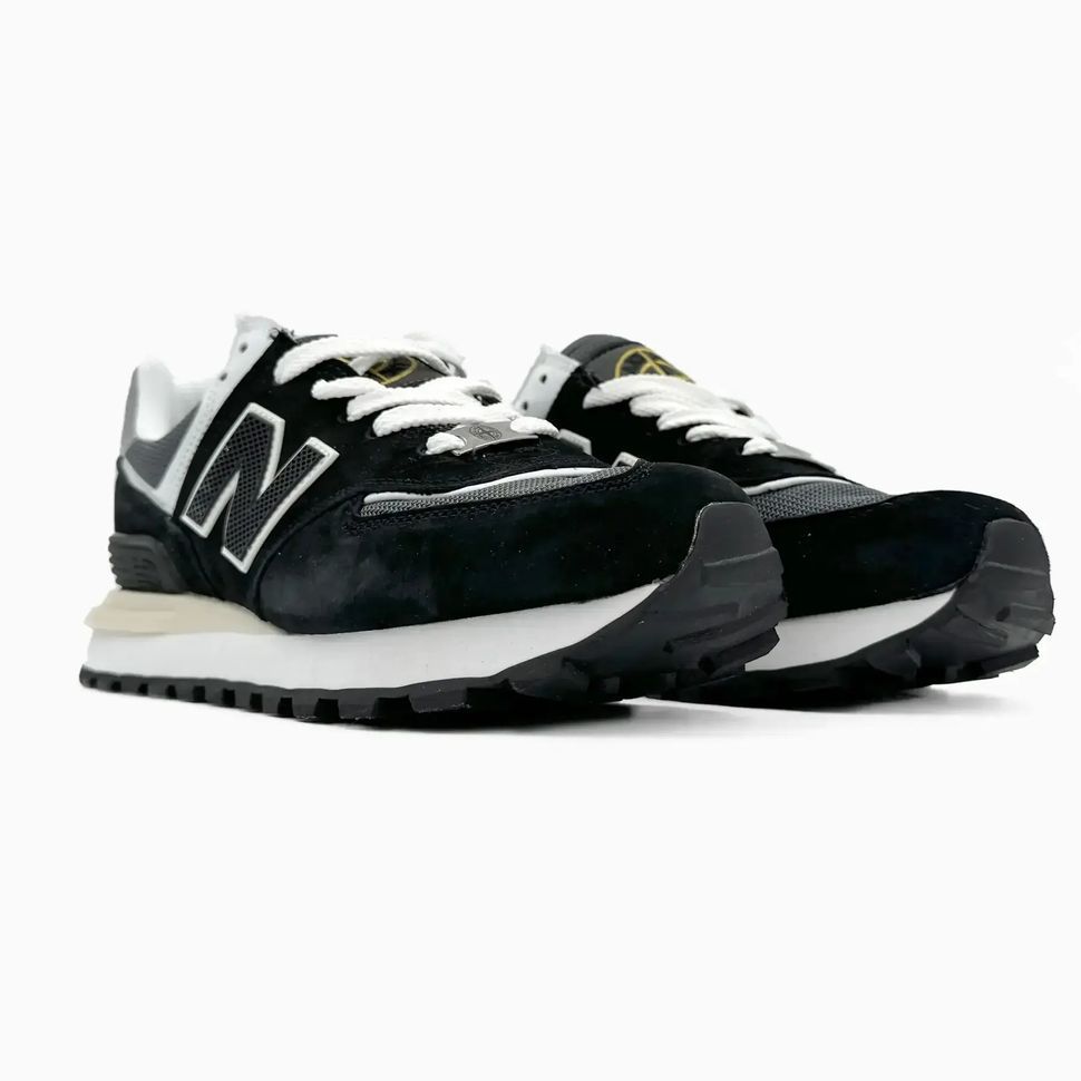 New Balance 574 Legacy x Stone Island Black Grey