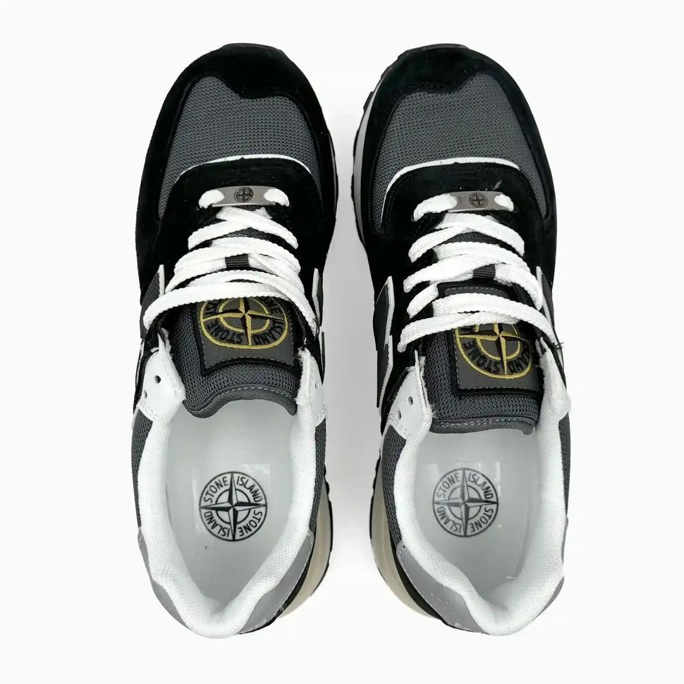 New Balance 574 Legacy x Stone Island Black Grey
