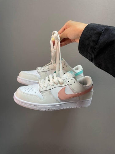 Кросівки Nike Dunk Low Cream Blue Peach Swoosh 6699 фото