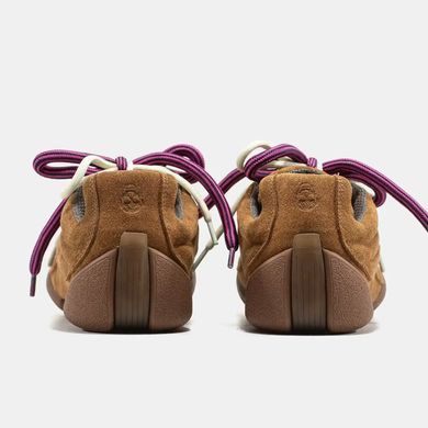Alexander McQueen Flexion Brown Suede Pink Laces, 36