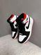 Баскетбольные кроссовки Nike Air Jordan 1 Retro Black Orange 7005 фото 3