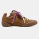Alexander McQueen Flexion Brown Suede Pink Laces, 36