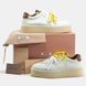 Miu Miu Platform Sneakers White Brown Yellow
