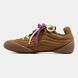 Alexander McQueen Flexion Brown Suede Pink Laces, 36