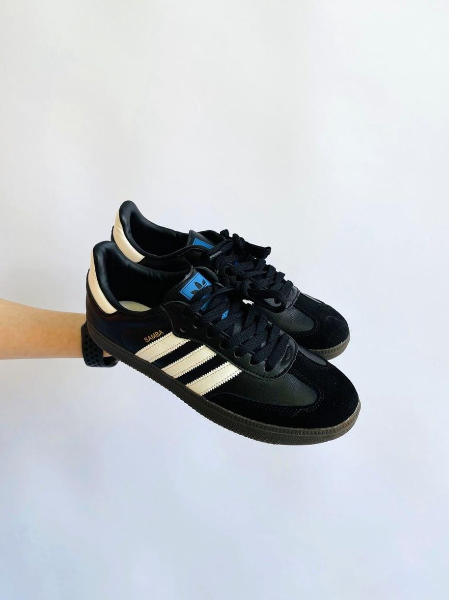 Кеды Adidas Samba Black White 9124 фото