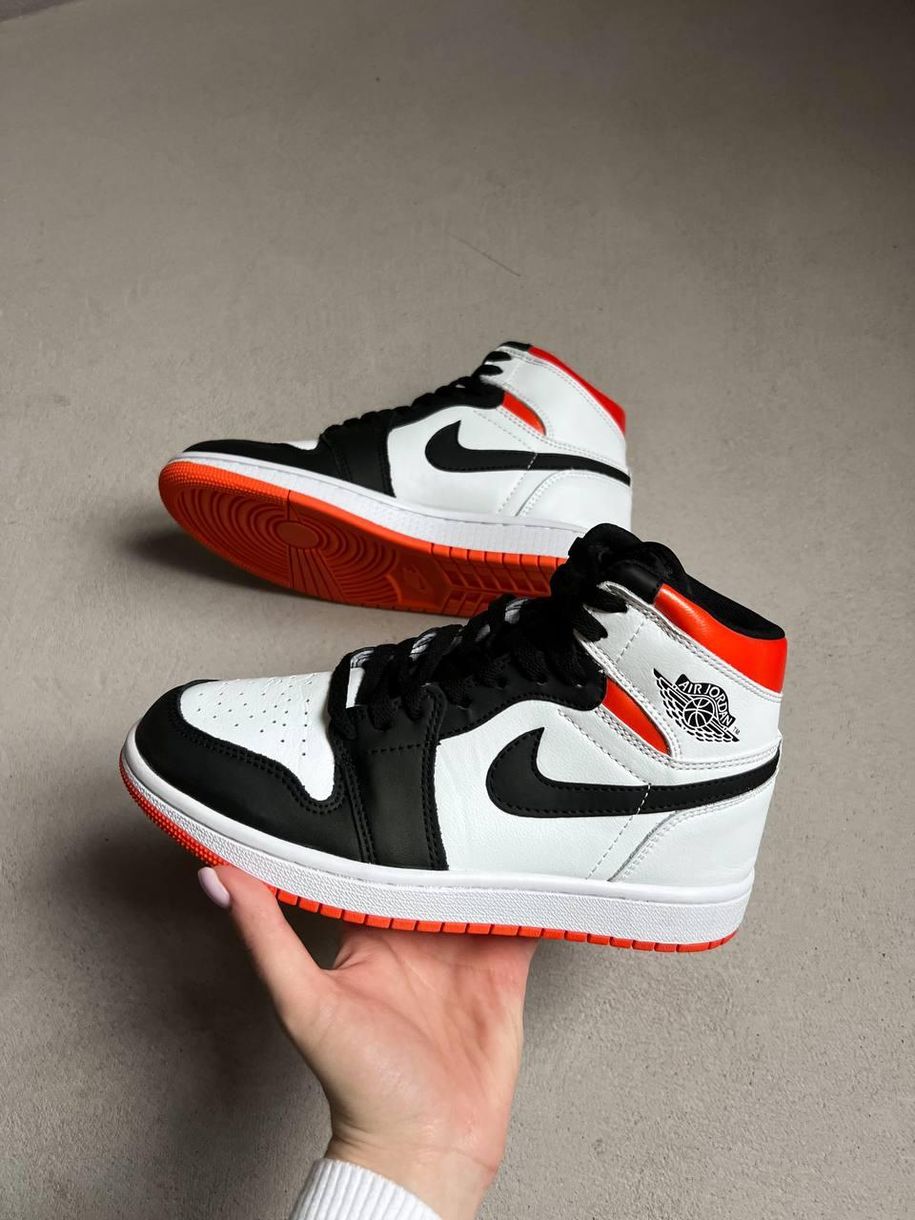 Баскетбольные кроссовки Nike Air Jordan 1 Retro Black Orange 7005 фото