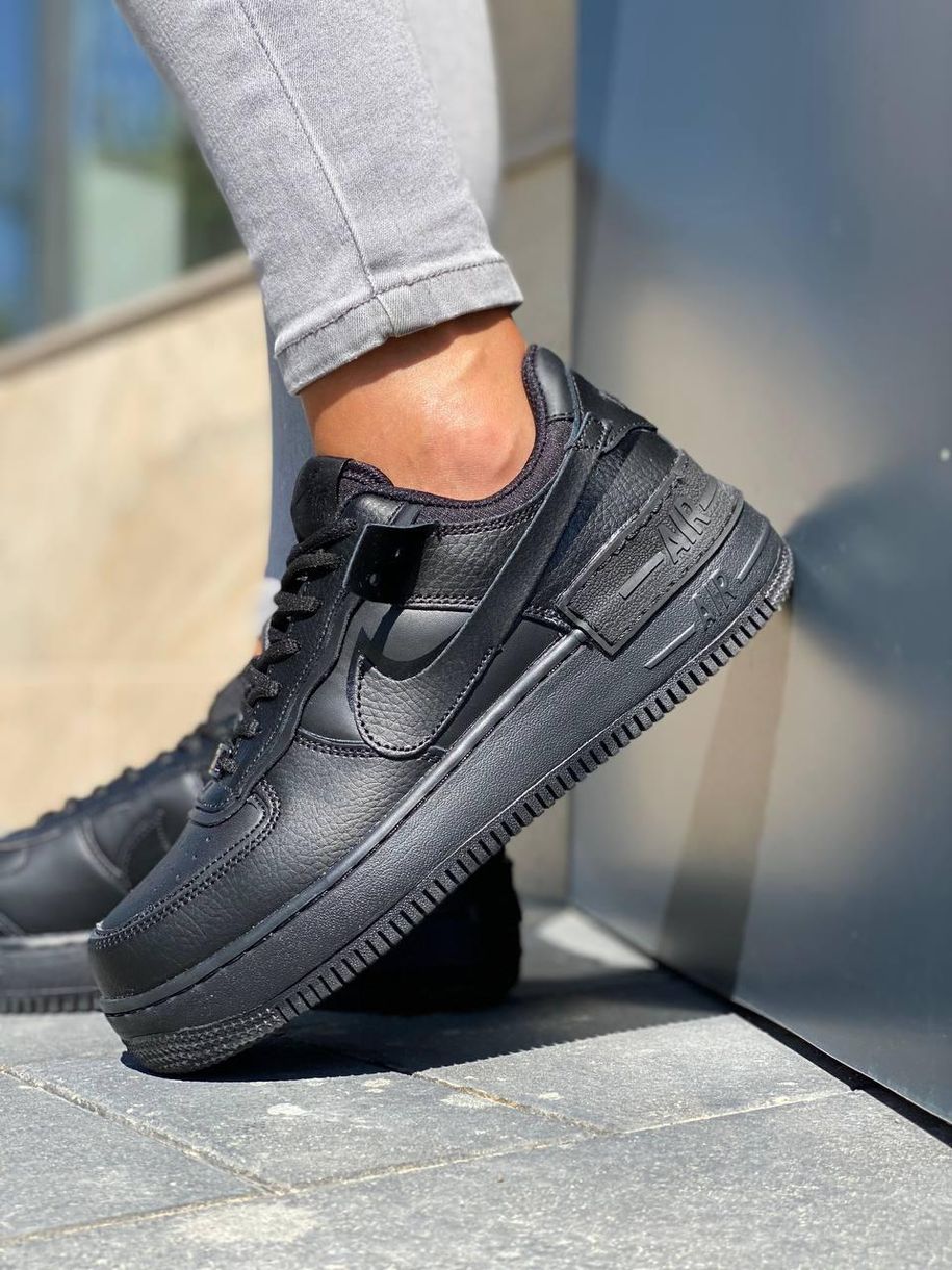 nike air force 1 shadow women's black