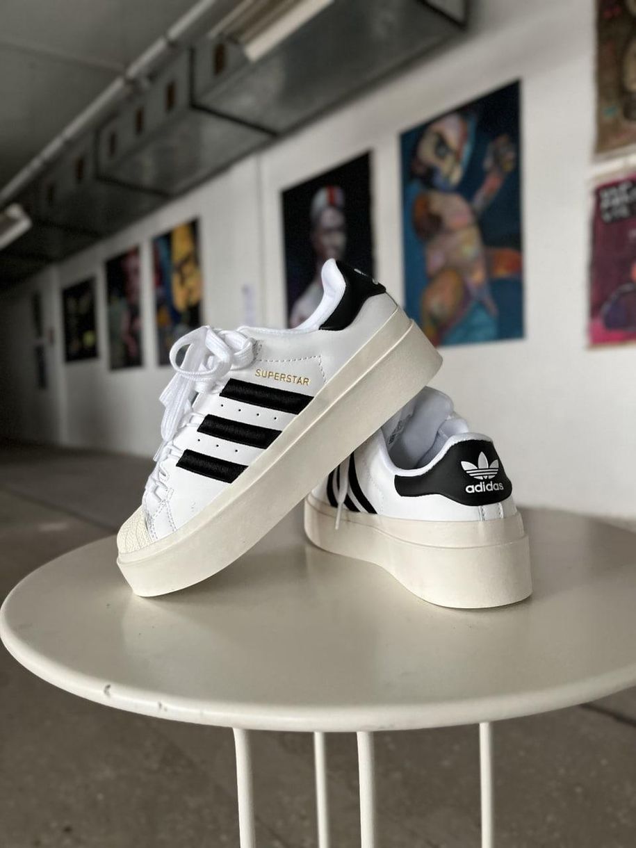 Кеди Adidas Superstar Bonega Black White 2879 фото