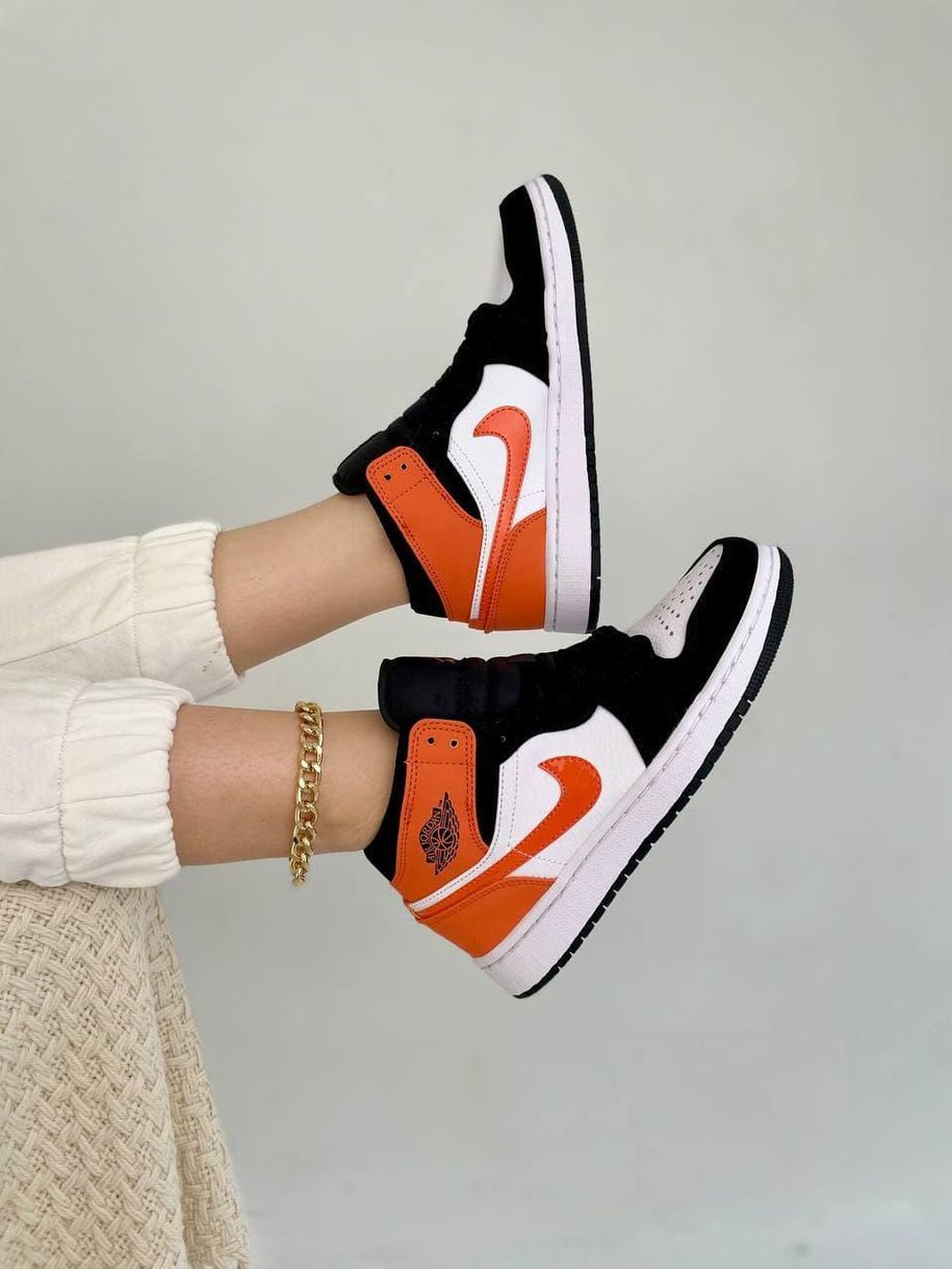 Nike Air Jordan 1 Retro Mid Black Orange White