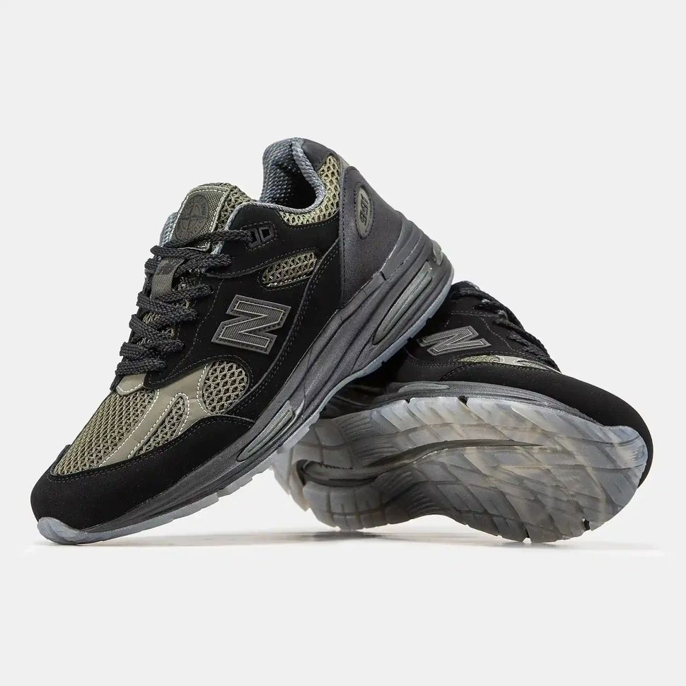 New Balance 991v2 x Stone Island Black Olive