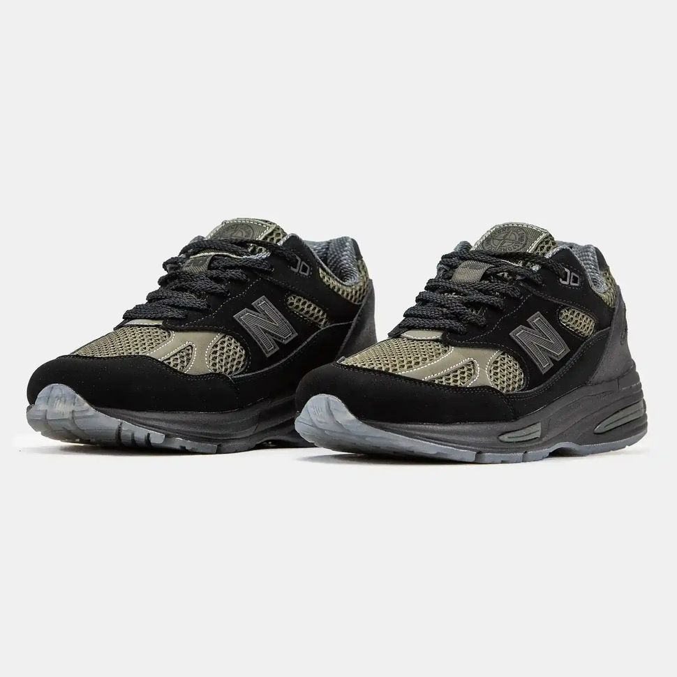 New Balance 991v2 x Stone Island Black Olive