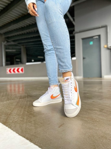 Кросівки Nike Blazer White Orange 6854 фото