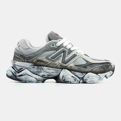 New Balance 9060 Grey Black Distressed, 36