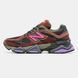 New Balance 9060 Brown Burgundy Olive Pink
