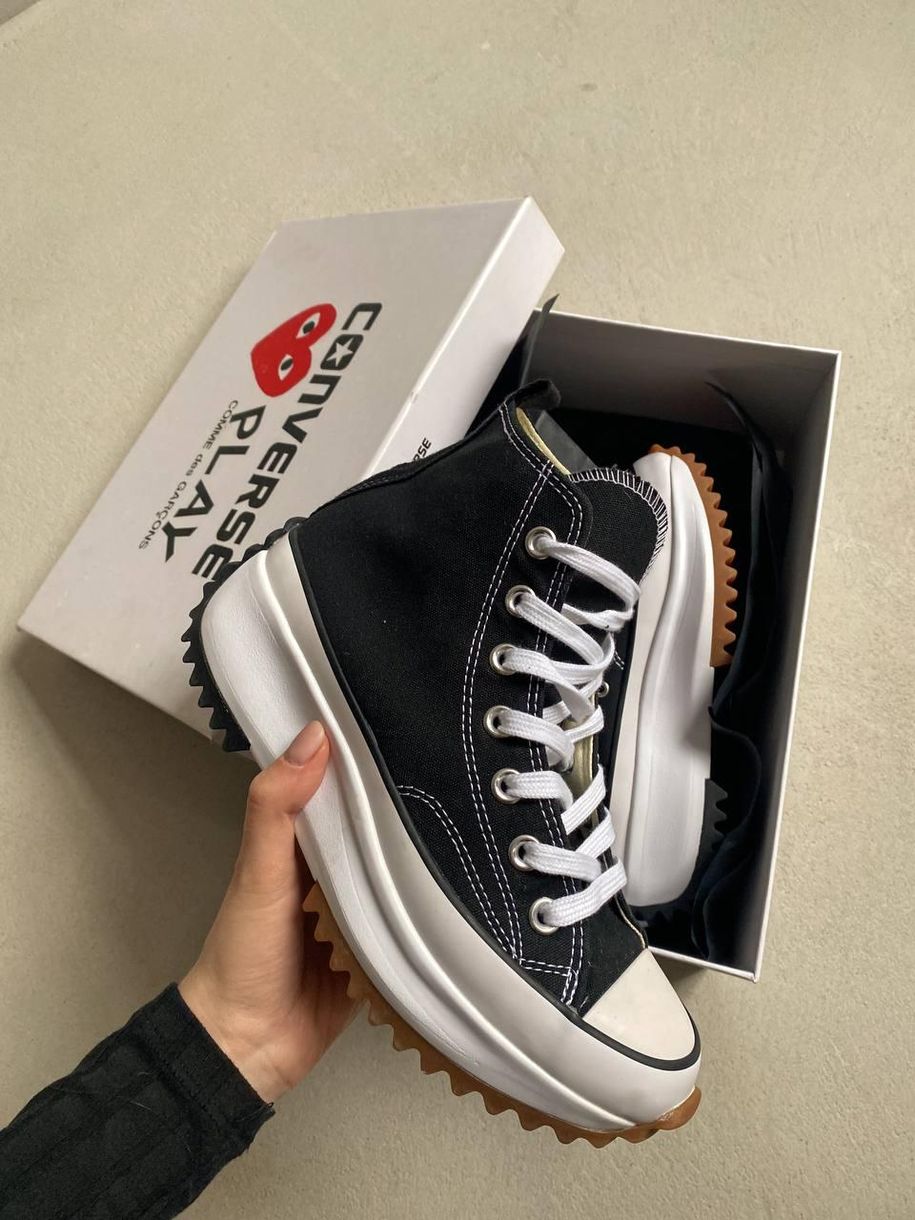 Кеди Converse Run Star High Black White 4768 фото