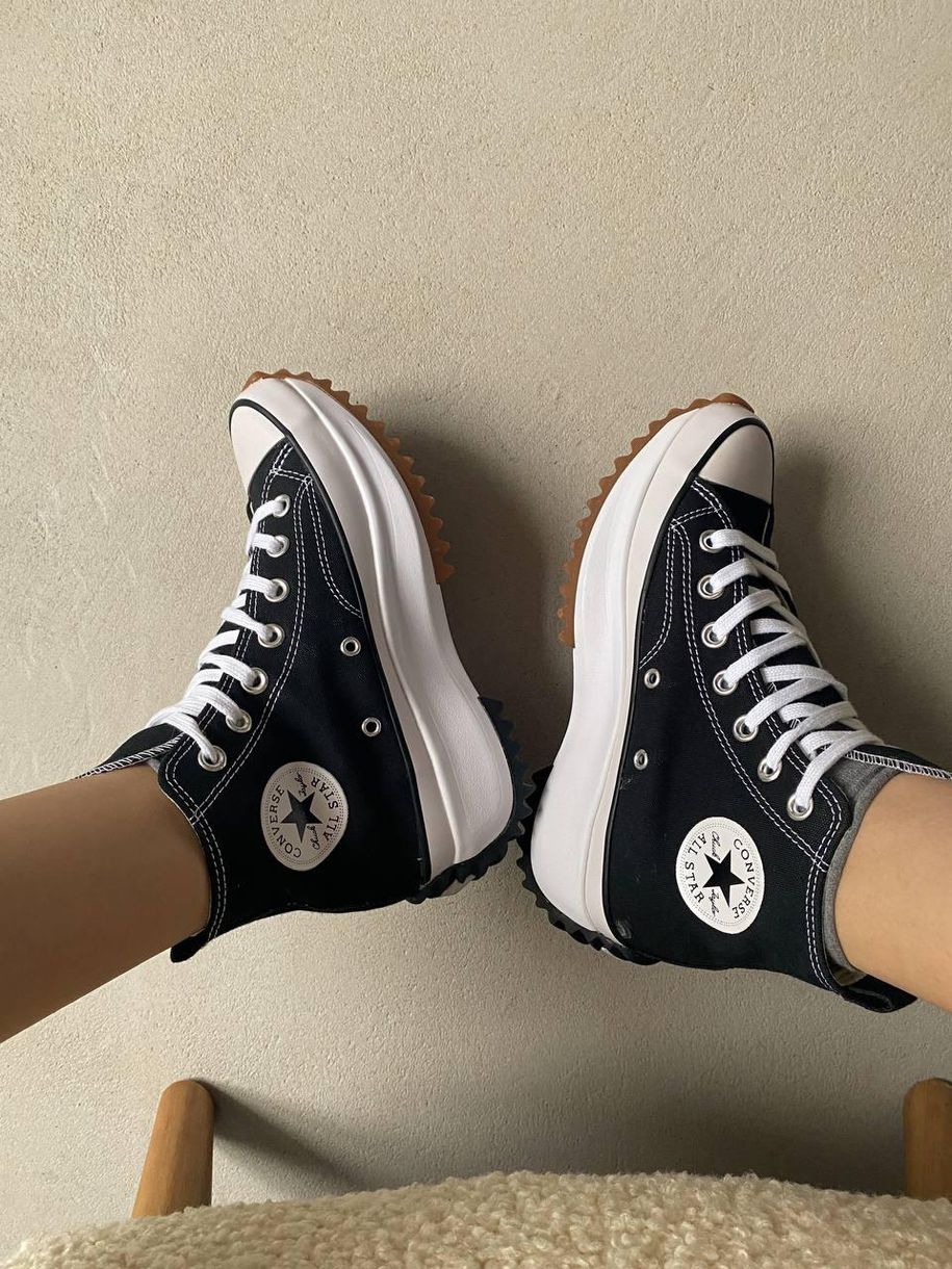 Кеды Converse Run Star High Black White 4768 фото