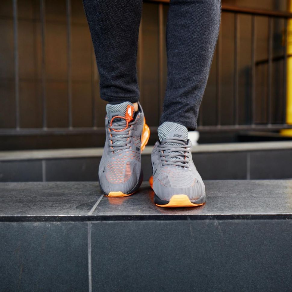 Кросівки Nike Air Max 270 Grey Orange 821 фото