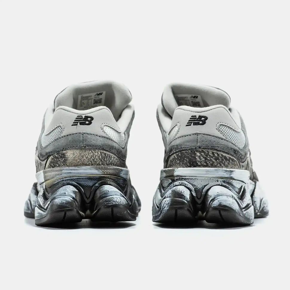 New Balance 9060 Grey Black Distressed, 36