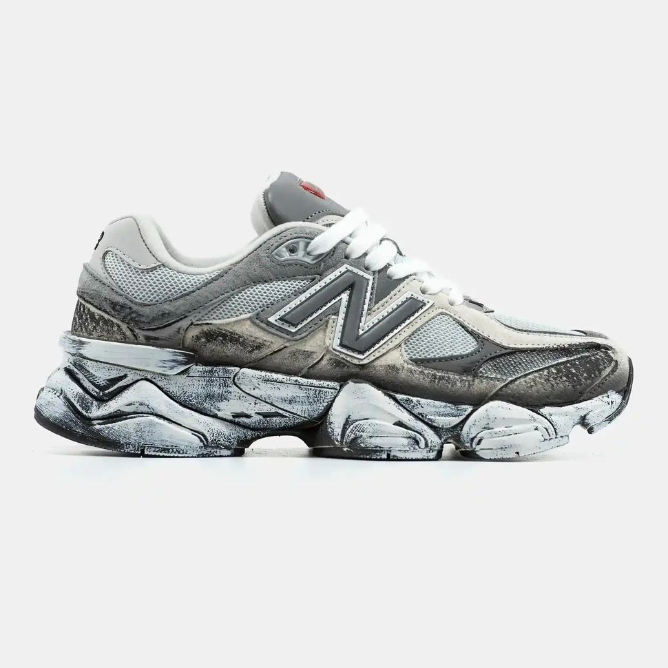 New Balance 9060 Grey Black Distressed, 36