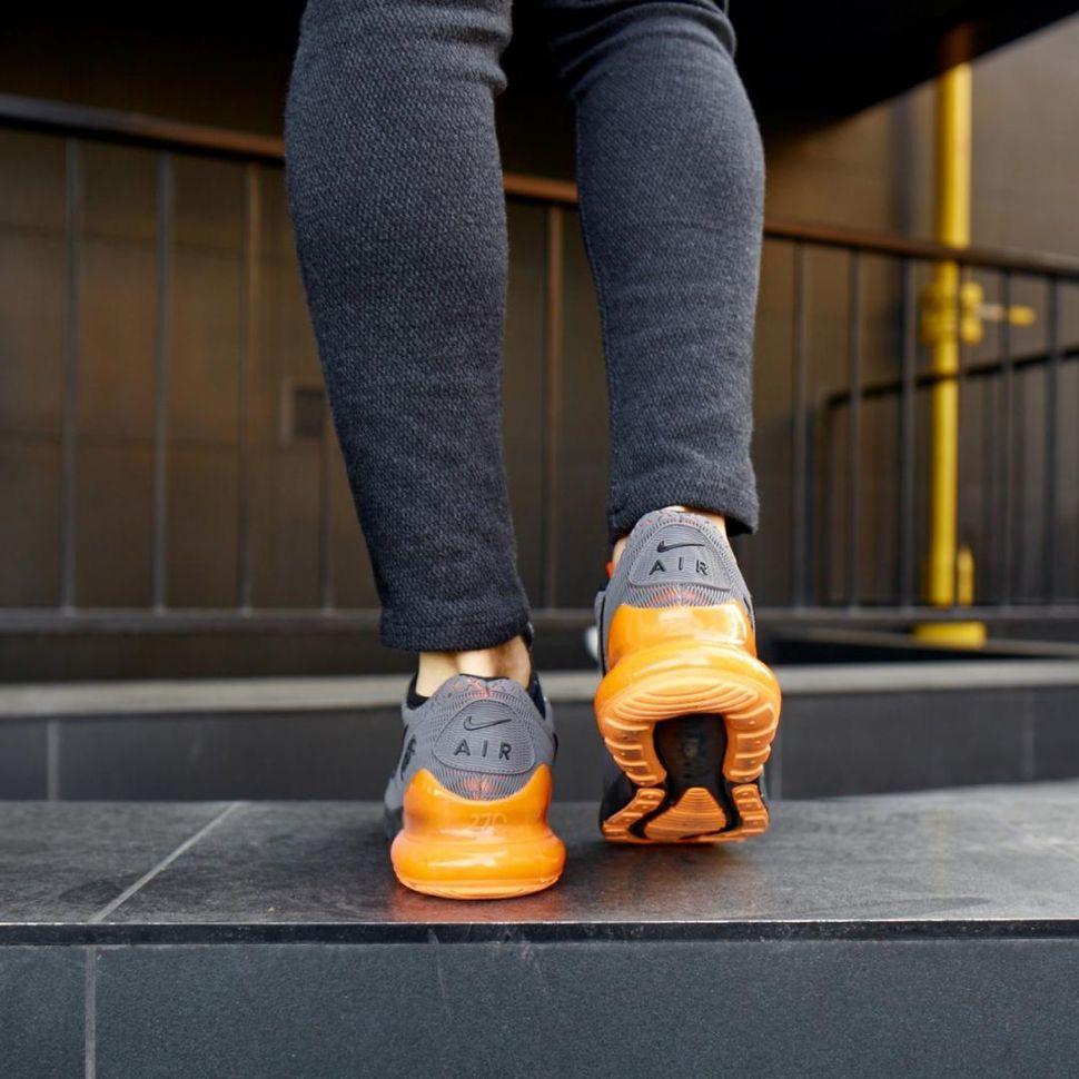 Кросівки Nike Air Max 270 Grey Orange 821 фото