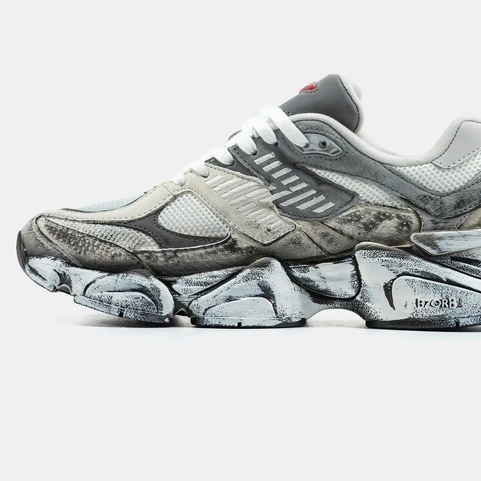 New Balance 9060 Grey Black Distressed, 36