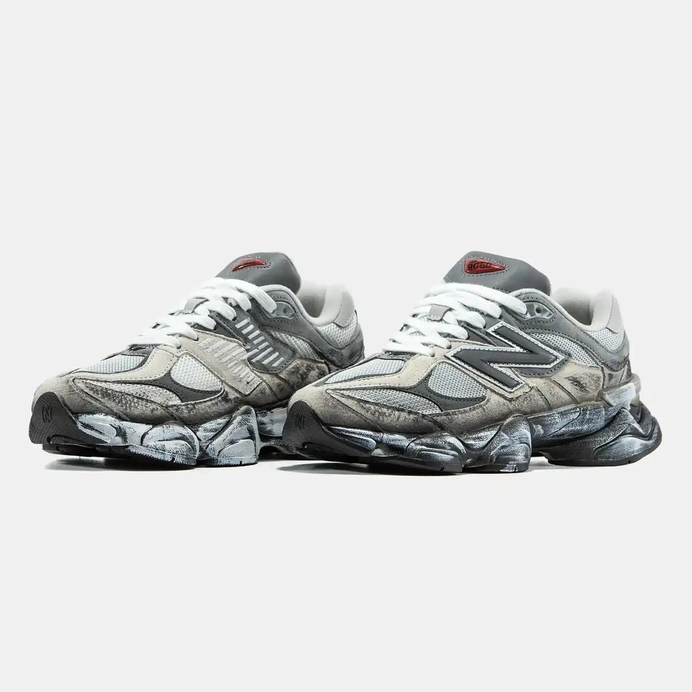 New Balance 9060 Grey Black Distressed, 36