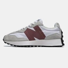 New Balance 327 White Grey Burgundy