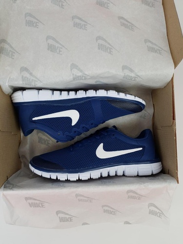 Nike Free Run 3.0 Blue White 1024 фото