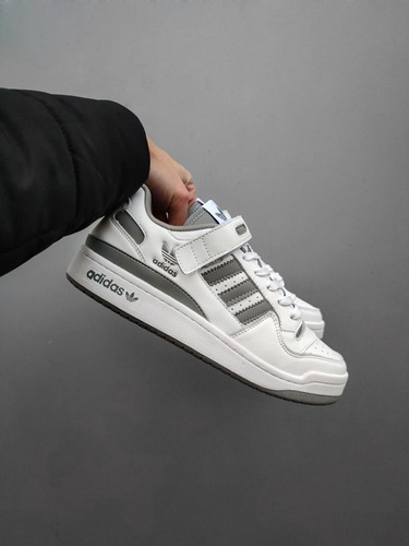 Кроссовки Adidas Forum Refined White Grey 2767 фото