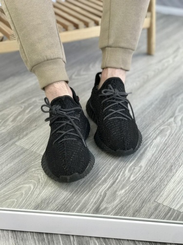 Кросівки Adidas Yeezy Boost 350 V2 Black Full Reflective (Темна піна) 6978 фото