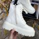 Черевики Dr. Martens JADON White Patent Premium No Logo (Молнія) 4371 фото 1