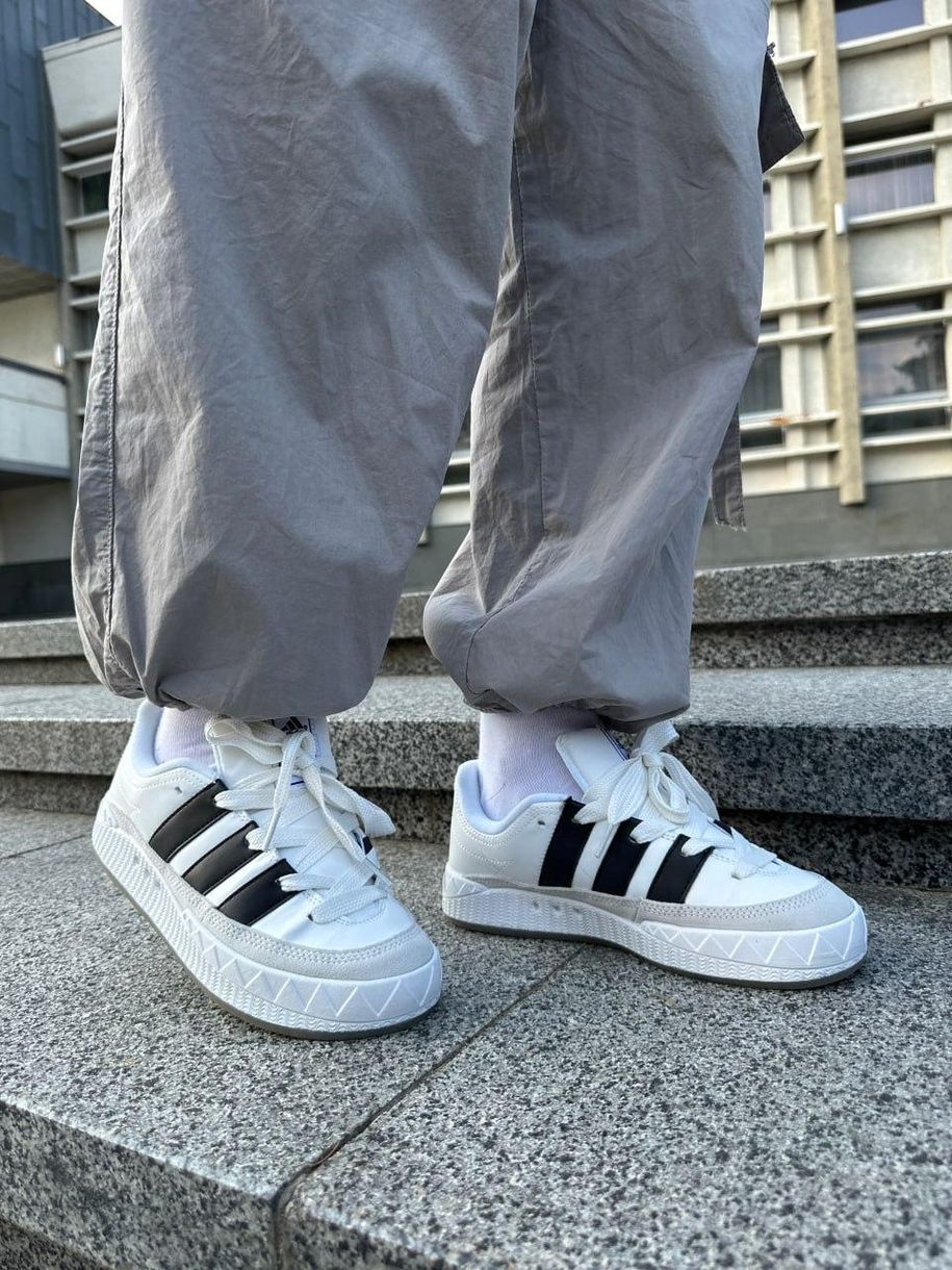 Кросівки Adidas Adimatic White Black Grey 9284 фото