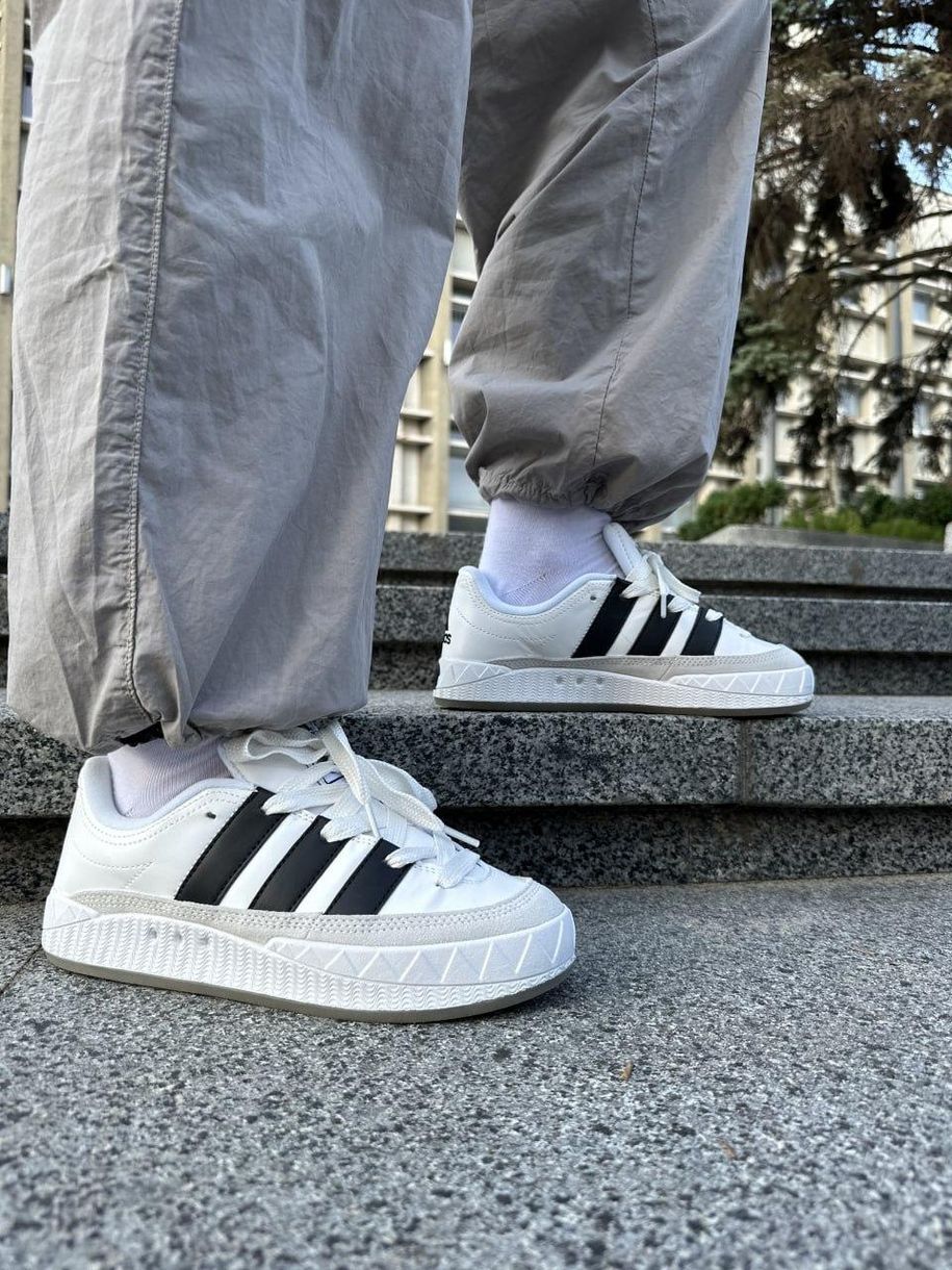 Кросівки Adidas Adimatic White Black Grey 9284 фото