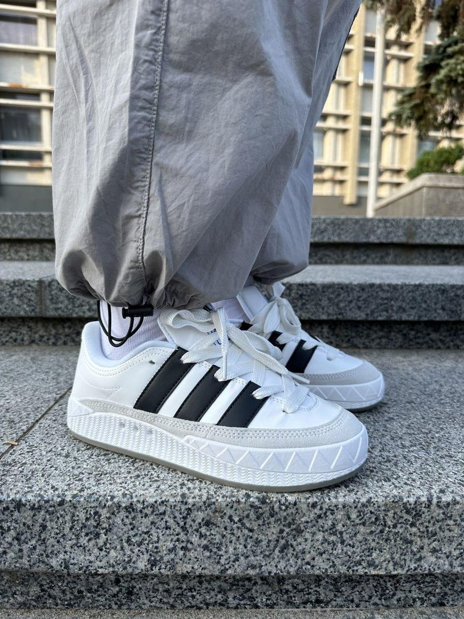 Кросівки Adidas Adimatic White Black Grey 9284 фото