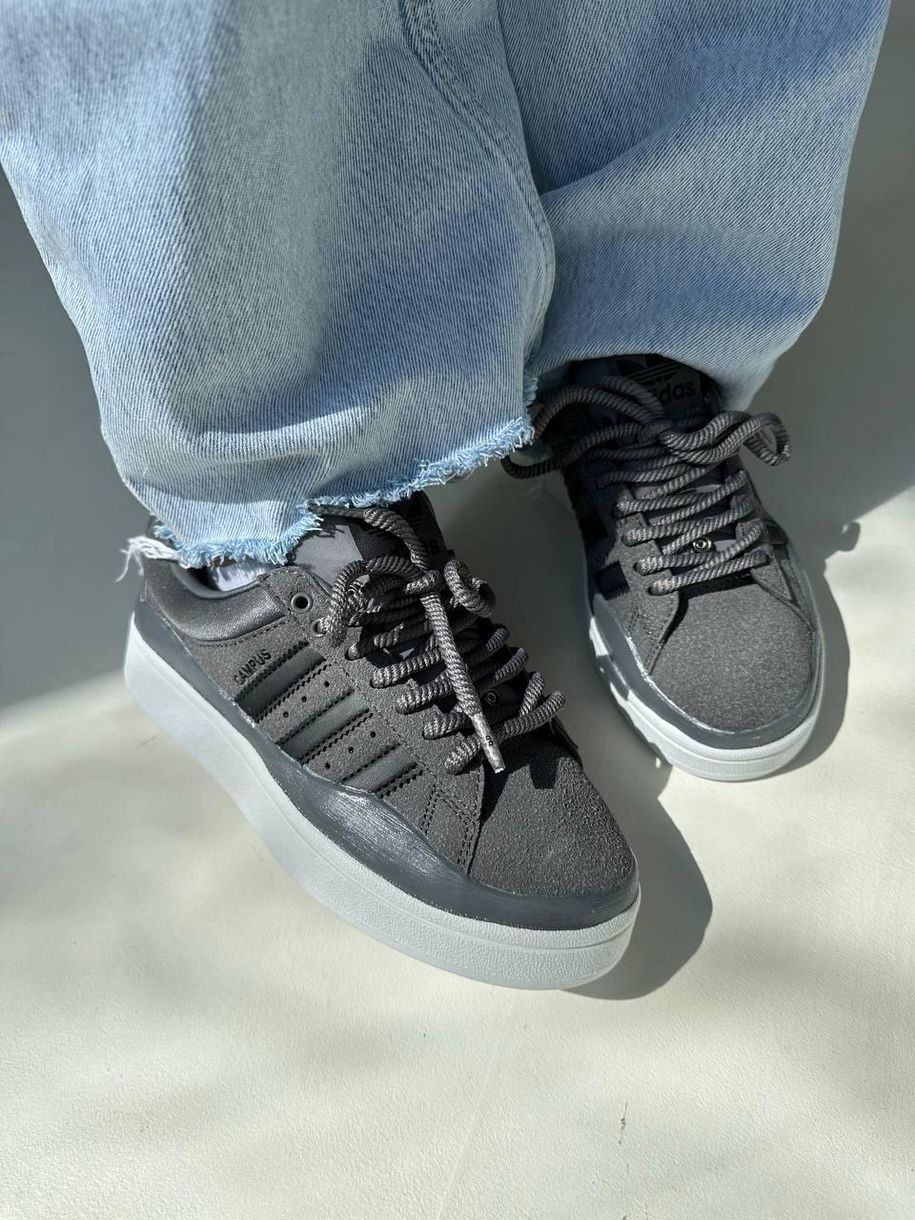 Кросівки Adidas Campus x Bad Bunny Graphite 9334 фото