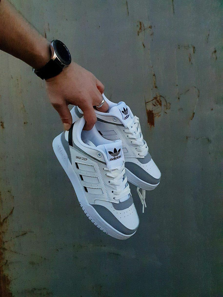 Кросівки Adidas Drop Step White Gray Black 2663 фото